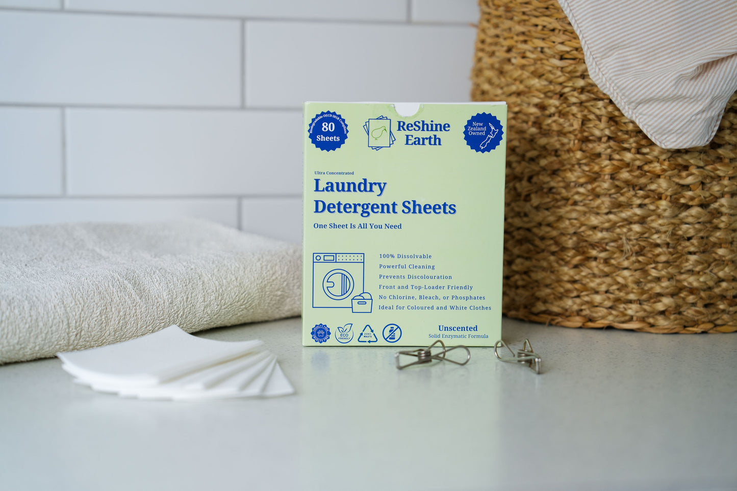 Starter Pack, Laundry Detergent Sheets-Unscented, 80 Washes