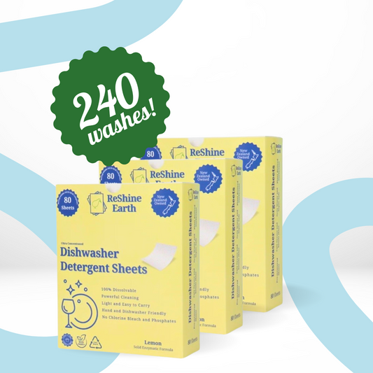 Three Pack, Dishwasher Detergent Sheets, 240 Washes