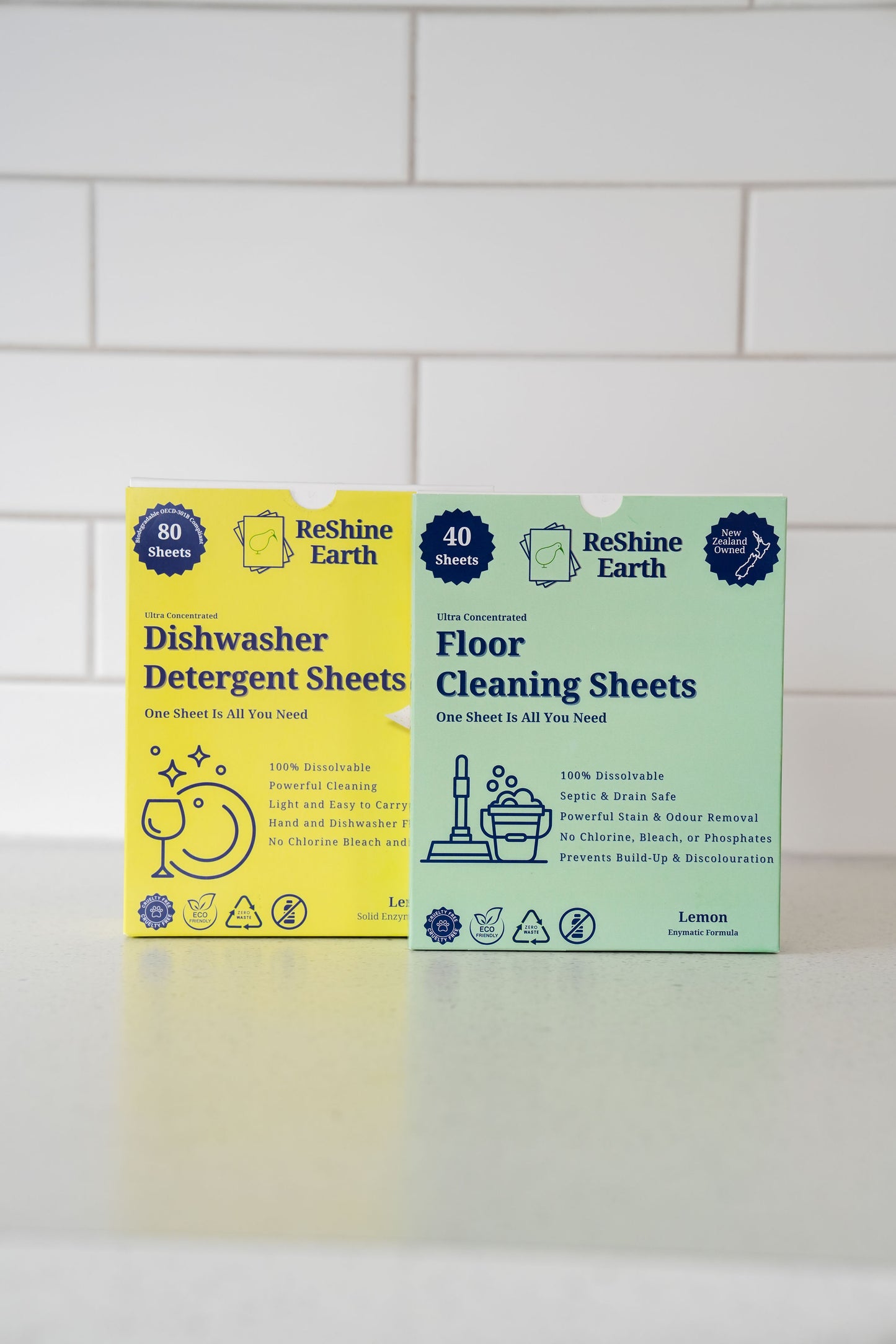 Combo Starter Pack, Dishwasher and Floor Detergent Sheets, 120 Washes