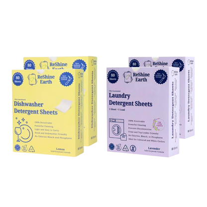 Bundle Duo Pack, Laundry and Dishwasher Detergent Sheets, 320 Washes