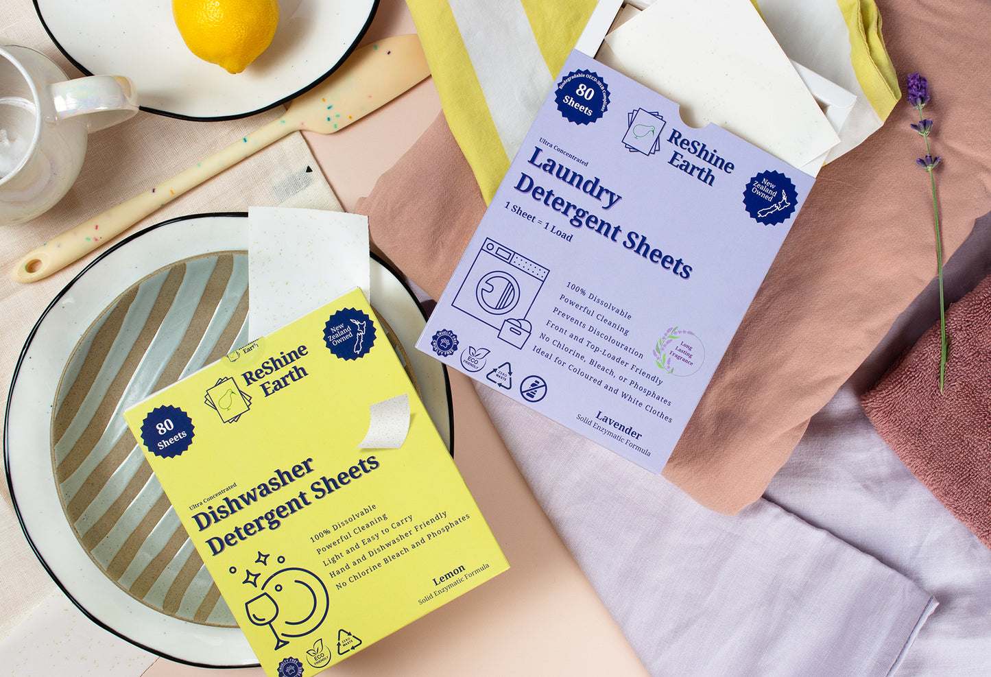 Bundle Starter Pack, Laundry and Dishwasher Detergent Sheets, 160 Washes
