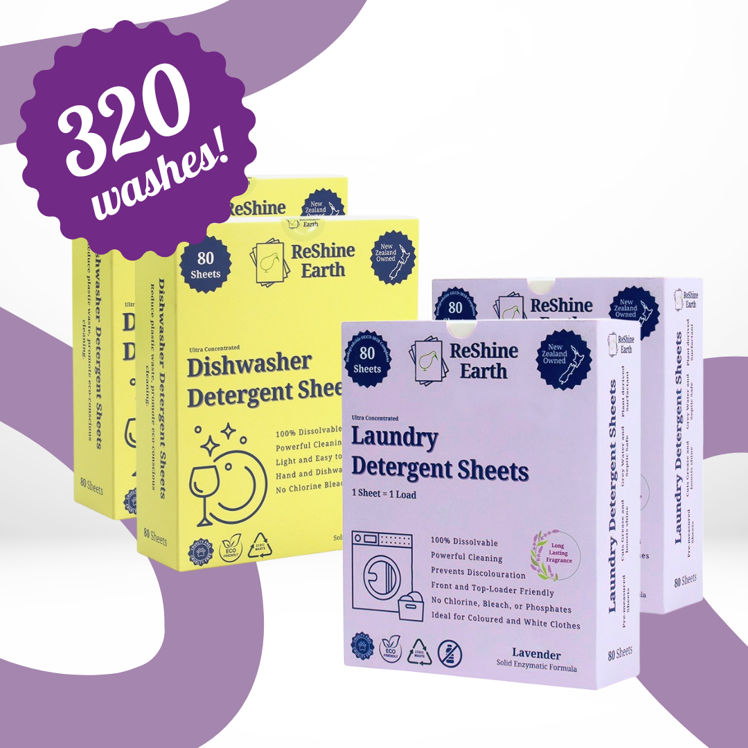 Bundle Duo Pack, Laundry and Dishwasher Detergent Sheets, 320 Washes